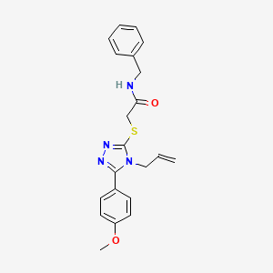 N-benzyl-2-{[5-(4-methoxyphenyl)-4-(prop-2-en-1-yl)-4H-1,2,4-triazol-3-yl]sulfanyl}acetamide