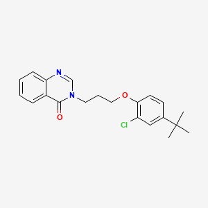 molecular formula C21H23ClN2O2 B4638275 3-[3-(4-tert-butyl-2-chlorophenoxy)propyl]-4(3H)-quinazolinone 