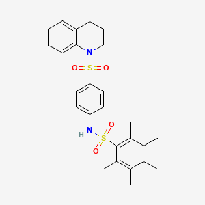 N-[4-(3,4-dihydro-1(2H)-quinolinylsulfonyl)phenyl]-2,3,4,5,6-pentamethylbenzenesulfonamide