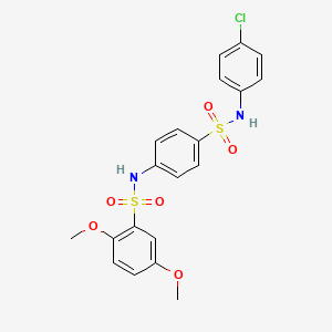 N-(4-{[(4-chlorophenyl)amino]sulfonyl}phenyl)-2,5-dimethoxybenzenesulfonamide