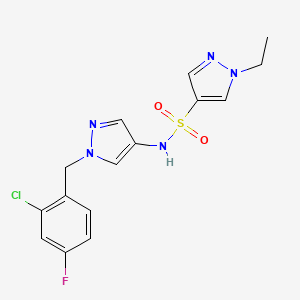 N~4~-[1-(2-CHLORO-4-FLUOROBENZYL)-1H-PYRAZOL-4-YL]-1-ETHYL-1H-PYRAZOLE-4-SULFONAMIDE