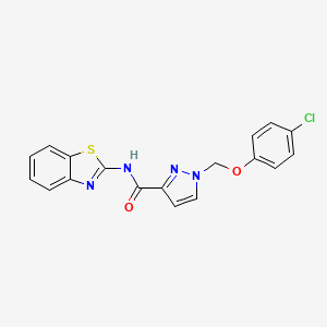 N~3~-(1,3-BENZOTHIAZOL-2-YL)-1-[(4-CHLOROPHENOXY)METHYL]-1H-PYRAZOLE-3-CARBOXAMIDE