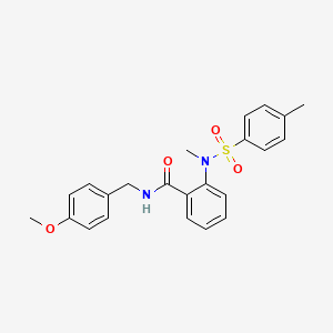 N-(4-methoxybenzyl)-2-{methyl[(4-methylphenyl)sulfonyl]amino}benzamide