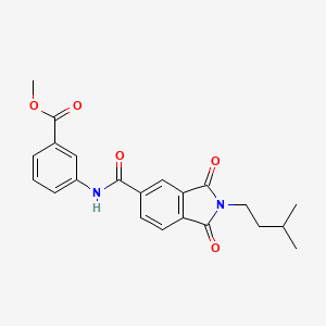 methyl 3-({[2-(3-methylbutyl)-1,3-dioxo-2,3-dihydro-1H-isoindol-5-yl]carbonyl}amino)benzoate