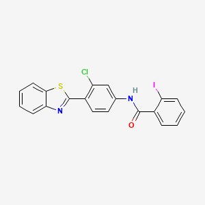 N-[4-(1,3-benzothiazol-2-yl)-3-chlorophenyl]-2-iodobenzamide