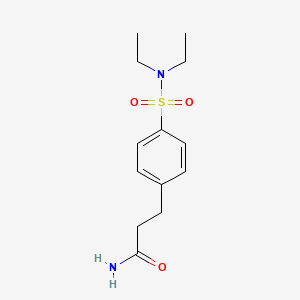 molecular formula C13H20N2O3S B4638444 3-[4-(Diethylsulfamoyl)phenyl]propanamide 