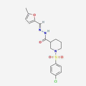 1-[(4-chlorophenyl)sulfonyl]-N'-[(5-methyl-2-furyl)methylene]-3-piperidinecarbohydrazide