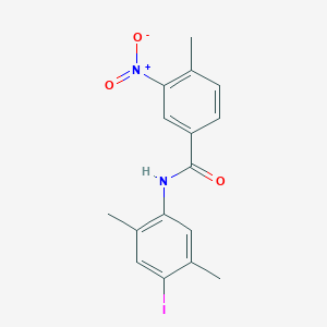 N-(4-iodo-2,5-dimethylphenyl)-4-methyl-3-nitrobenzamide