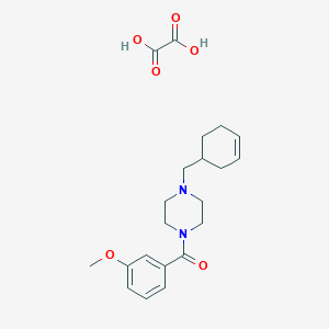 molecular formula C21H28N2O6 B4638556 1-(3-cyclohexen-1-ylmethyl)-4-(3-methoxybenzoyl)piperazine oxalate 