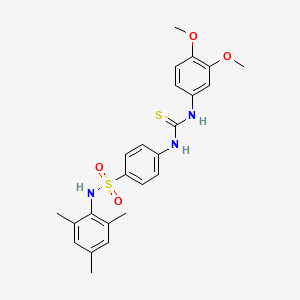 4-({[(3,4-dimethoxyphenyl)amino]carbonothioyl}amino)-N-mesitylbenzenesulfonamide