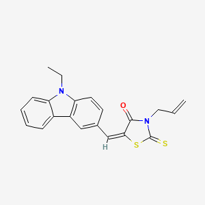 3-allyl-5-[(9-ethyl-9H-carbazol-3-yl)methylene]-2-thioxo-1,3-thiazolidin-4-one