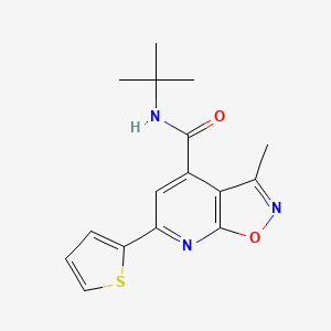 N-(tert-butyl)-3-methyl-6-(2-thienyl)isoxazolo[5,4-b]pyridine-4-carboxamide