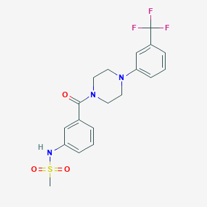 N-[3-({4-[3-(trifluoromethyl)phenyl]-1-piperazinyl}carbonyl)phenyl]methanesulfonamide