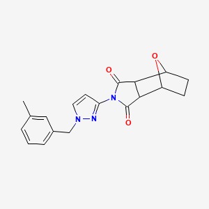 4-[1-(3-methylbenzyl)-1H-pyrazol-3-yl]-10-oxa-4-azatricyclo[5.2.1.0~2,6~]decane-3,5-dione