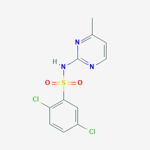 2,5-DICHLORO-N-(4-METHYLPYRIMIDIN-2-YL)BENZENE-1-SULFONAMIDE