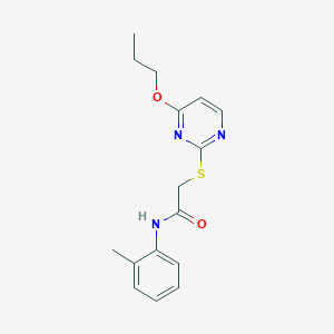 N~1~-(2-METHYLPHENYL)-2-[(4-PROPOXY-2-PYRIMIDINYL)SULFANYL]ACETAMIDE