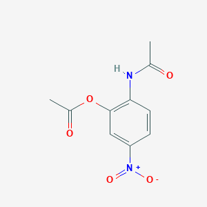 2-(Acetylamino)-5-nitrophenyl acetate
