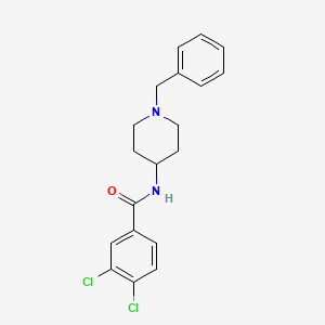 molecular formula C19H20Cl2N2O B4638817 N-(1-benzyl-4-piperidinyl)-3,4-dichlorobenzamide 