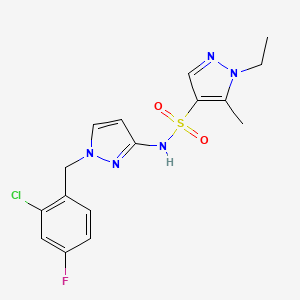 N~4~-[1-(2-CHLORO-4-FLUOROBENZYL)-1H-PYRAZOL-3-YL]-1-ETHYL-5-METHYL-1H-PYRAZOLE-4-SULFONAMIDE