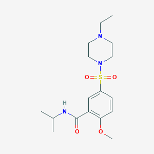 5-[(4-ethyl-1-piperazinyl)sulfonyl]-N-isopropyl-2-methoxybenzamide