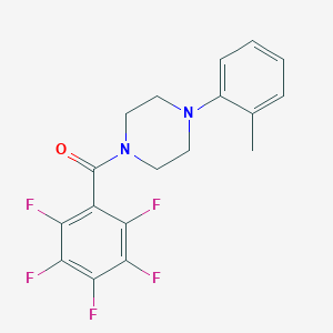 [4-(2-METHYLPHENYL)PIPERAZINO](2,3,4,5,6-PENTAFLUOROPHENYL)METHANONE