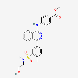 Methyl 4-[(4-{3-[(2-hydroxyethyl)sulfamoyl]-4-methylphenyl}phthalazin-1-yl)amino]benzoate