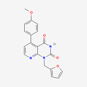 1-(2-furylmethyl)-5-(4-methoxyphenyl)pyrido[2,3-d]pyrimidine-2,4(1H,3H)-dione