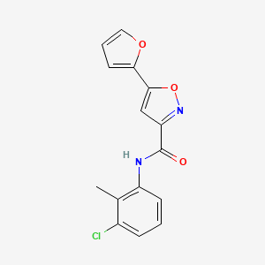 N-(3-chloro-2-methylphenyl)-5-(2-furyl)-3-isoxazolecarboxamide