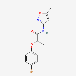 2-(4-bromophenoxy)-N-(5-methyl-1,2-oxazol-3-yl)propanamide