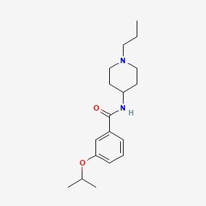 3-(propan-2-yloxy)-N-(1-propylpiperidin-4-yl)benzamide