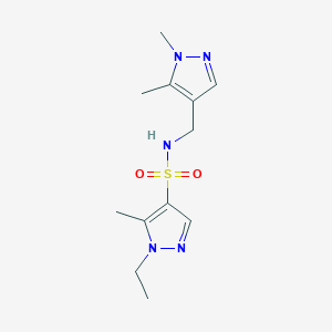 N~4~-[(1,5-DIMETHYL-1H-PYRAZOL-4-YL)METHYL]-1-ETHYL-5-METHYL-1H-PYRAZOLE-4-SULFONAMIDE