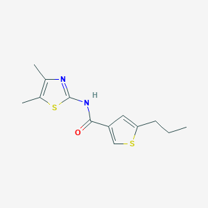 N-(4,5-dimethyl-1,3-thiazol-2-yl)-5-propyl-3-thiophenecarboxamide