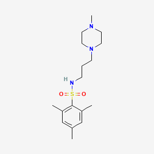 2,4,6-trimethyl-N-[3-(4-methyl-1-piperazinyl)propyl]benzenesulfonamide