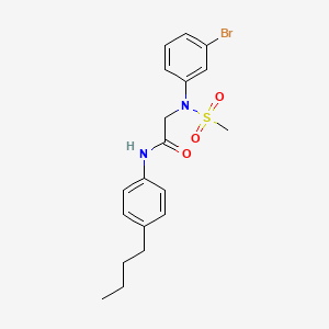 N~2~-(3-bromophenyl)-N~1~-(4-butylphenyl)-N~2~-(methylsulfonyl)glycinamide