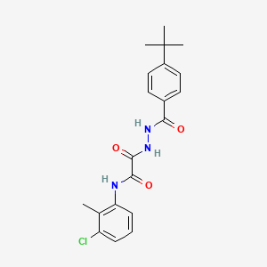 2-[2-(4-tert-butylbenzoyl)hydrazinyl]-N-(3-chloro-2-methylphenyl)-2-oxoacetamide