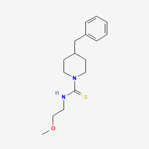 molecular formula C16H24N2OS B4639172 4-benzyl-N-(2-methoxyethyl)piperidine-1-carbothioamide 