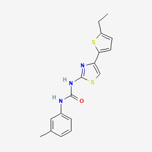 molecular formula C17H17N3OS2 B4639183 N-[4-(5-ethyl-2-thienyl)-1,3-thiazol-2-yl]-N'-(3-methylphenyl)urea 