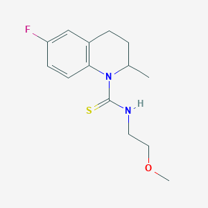 6-fluoro-N-(2-methoxyethyl)-2-methyl-3,4-dihydroquinoline-1(2H)-carbothioamide