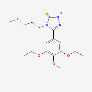 4-(3-methoxypropyl)-5-(3,4,5-triethoxyphenyl)-4H-1,2,4-triazole-3-thiol