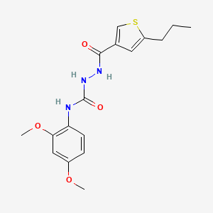 N-(2,4-dimethoxyphenyl)-2-[(5-propyl-3-thienyl)carbonyl]hydrazinecarboxamide