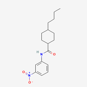 molecular formula C17H24N2O3 B4639219 4-butyl-N-(3-nitrophenyl)cyclohexanecarboxamide 