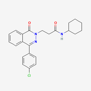 3-[4-(4-chlorophenyl)-1-oxophthalazin-2(1H)-yl]-N-cyclohexylpropanamide