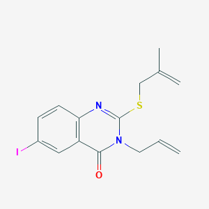 3-allyl-6-iodo-2-[(2-methyl-2-propen-1-yl)thio]-4(3H)-quinazolinone