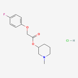 molecular formula C14H19ClFNO3 B4639263 1-methyl-3-piperidinyl (4-fluorophenoxy)acetate hydrochloride 