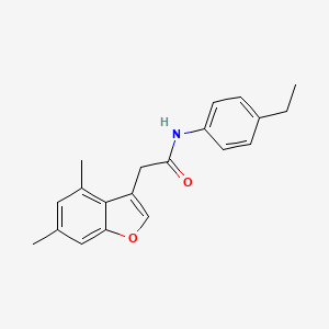 2-(4,6-dimethyl-1-benzofuran-3-yl)-N-(4-ethylphenyl)acetamide