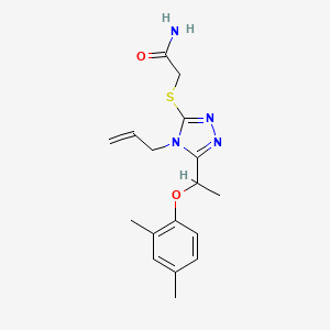 2-({4-ALLYL-5-[1-(2,4-DIMETHYLPHENOXY)ETHYL]-4H-1,2,4-TRIAZOL-3-YL}SULFANYL)ACETAMIDE