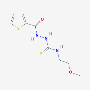 N-(2-METHOXYETHYL)-2-(2-THIENYLCARBONYL)-1-HYDRAZINECARBOTHIOAMIDE