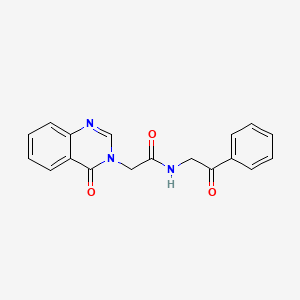 N-(2-oxo-2-phenylethyl)-2-(4-oxoquinazolin-3(4H)-yl)acetamide