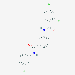 molecular formula C20H13Cl3N2O2 B463944 2,4-dichloro-N-[3-[(3-chlorophenyl)carbamoyl]phenyl]benzamide CAS No. 5796-57-6