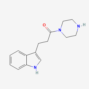 molecular formula C15H19N3O B4639475 3-(1H-indol-3-yl)-1-(piperazin-1-yl)propan-1-one CAS No. 563538-37-4